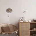 anne light & home wall luminaire MAZE 1 flame E27 IP20, wood, black dimmable
