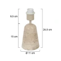 anne light & home table lamp TRAVINO E27 IP20, dimmable