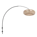 Steinhauer wall luminaire MAZE NATURAL 1 flame E27 IP20, black dimmable