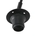 Steinhauer wall luminaire NOX LIGHT 1 flame E27 IP20, black dimmable