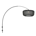 Steinhauer wall luminaire VELA LINO 1 flame E27 IP20, black dimmable
