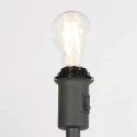 floor lamp NOOR 1 flame E27 IP20, black dimmable