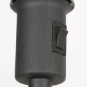 floor lamp NOOR 1 flame E27 IP20, black dimmable