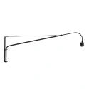 Steinhauer wall luminaire MAZE NATURAL 1 flame E27 IP20, black dimmable