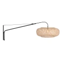 Steinhauer wall luminaire MAZE NATURAL 1 flame E27 IP20, black dimmable