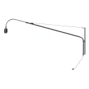 Steinhauer wall luminaire MAZE NATURAL 1 flame E27 IP20, black dimmable