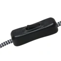 Steinhauer wall luminaire MAZE NATURAL 1 flame E27 IP20, black dimmable