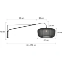 Steinhauer wall luminaire ELEGANT CLASSY E27 IP20, dimmable