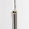 Steinhauer pendant luminaire VELA LINO 1 flame E27 IP20, steel dimmable