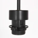 pendant luminaire BREEZA BEACH 1 flame E27 IP20, black dimmable