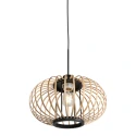 anne light & home pendant luminaire SILVA 1 flame E27 IP20, black dimmable