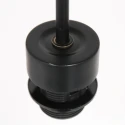 anne light & home pendant luminaire ROPEX 1 flame E27 IP20, black dimmable
