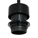 Steinhauer pendant luminaire VELA LINO 1 flame E27 IP20, black dimmable