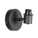 Mexlite wall luminaire SUMBA 1 flame E14 IP20, black dimmable