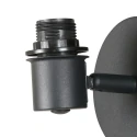 Mexlite wall luminaire SUMBA 1 flame E14 IP20, black dimmable