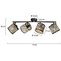 Mexlite ceiling luminaire SUMBA E14 IP20, dimmable