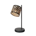 table lamp SUMBA 1 flame E14 IP20, black dimmable