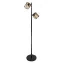 Mexlite floor lamp SUMBA 2 flames E14 IP20, black dimmable
