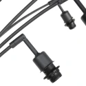 Mexlite floor lamp SUMBA 5 flames E14 IP20, black dimmable