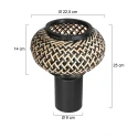 Steinhauer table lamp NOX LIGHT 1 flame E27 IP20, black dimmable