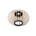 anne light & home ceiling luminaire SILVA 1 flame E27 IP20, black dimmable