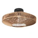 anne light & home ceiling luminaire ROPEX 1 flame E27 IP20, black dimmable
