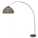 anne light & home arc luminaire CURVE 1 flame E27 IP20, black dimmable