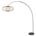 anne light & home arc luminaire CURVE 1 flame E27 IP20, black dimmable