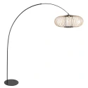 anne light & home arc luminaire CURVE 1 flame E27 IP20, black dimmable