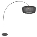 anne light & home arc luminaire CURVE 1 flame E27 IP20, black dimmable