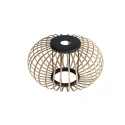 anne light & home pendant luminaire SILVA 5 flames E27 IP20, black dimmable
