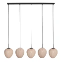 Mexlite pendant luminaire BREEZA BEACH 5 flames E27 IP20, black dimmable