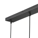 Mexlite pendant luminaire NOX LIGHT 5 flames E27 IP20, black dimmable