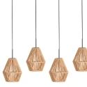 anne light & home pendant luminaire ROPEX 5 flames E27 IP20, black dimmable