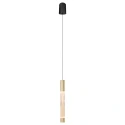 Steinhauer pendant luminaire ALISIO 1 flame IP20, brass dimmable
