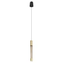 Steinhauer pendant luminaire ALISIO 1 flame IP20, brass dimmable