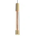 Steinhauer pendant luminaire ALISIO 1 flame IP20, brass dimmable