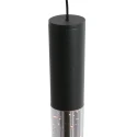 pendant luminaire ALISIO 1 flame IP20, black dimmable