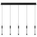 pendant luminaire ALISIO 5 flames IP20, black dimmable