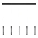 Steinhauer pendant luminaire ALISIO 5 flames IP20, black dimmable