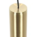 pendant luminaire ALISIO 8 flames IP20, brass dimmable