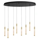Steinhauer pendant luminaire ALISIO 8 flames IP20, brass dimmable