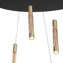 Steinhauer pendant luminaire ALISIO 8 flames IP20, brass dimmable