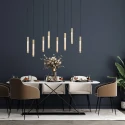 Steinhauer pendant luminaire ALISIO 8 flames IP20, brass dimmable