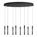 Steinhauer pendant luminaire ALISIO 8 flames IP20, black dimmable