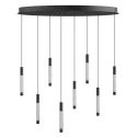 Steinhauer pendant luminaire ALISIO 8 flames IP20, black dimmable