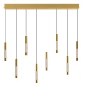 pendant luminaire ALISIO 8 flames IP20, brass dimmable