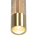 Steinhauer pendant luminaire ALISIO 8 flames IP20, brass dimmable