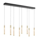 Steinhauer pendant luminaire ALISIO 8 flames IP20, brass dimmable