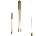 Steinhauer pendant luminaire ALISIO 8 flames IP20, brass dimmable